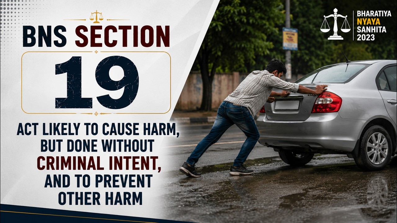 Sec. 19 | Act likely to cause harm, but done without criminal i_ _ _ | Bharatiya Nyaya Sanhita, 2023