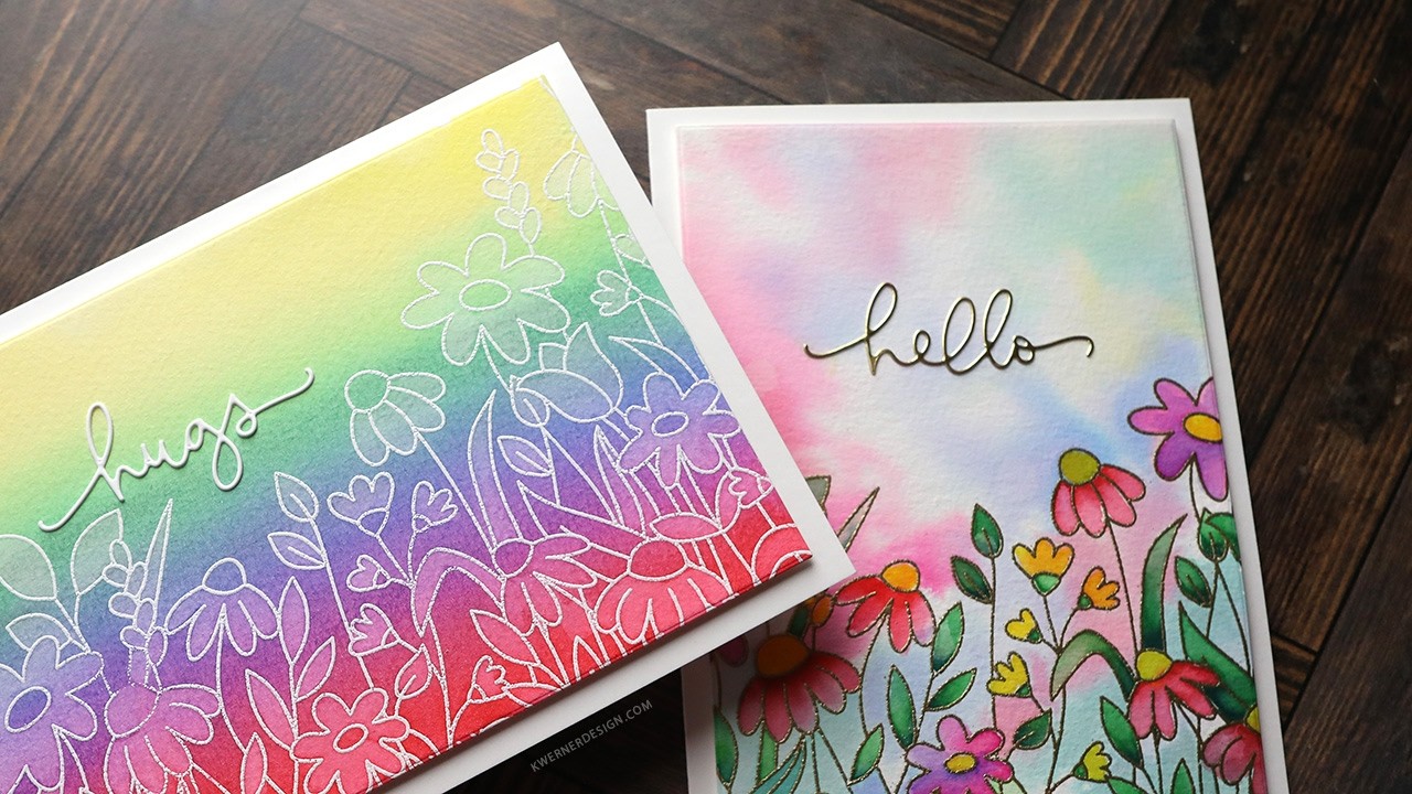 Два интересных способа рисовать акварелью с помощью маркеров Karin.