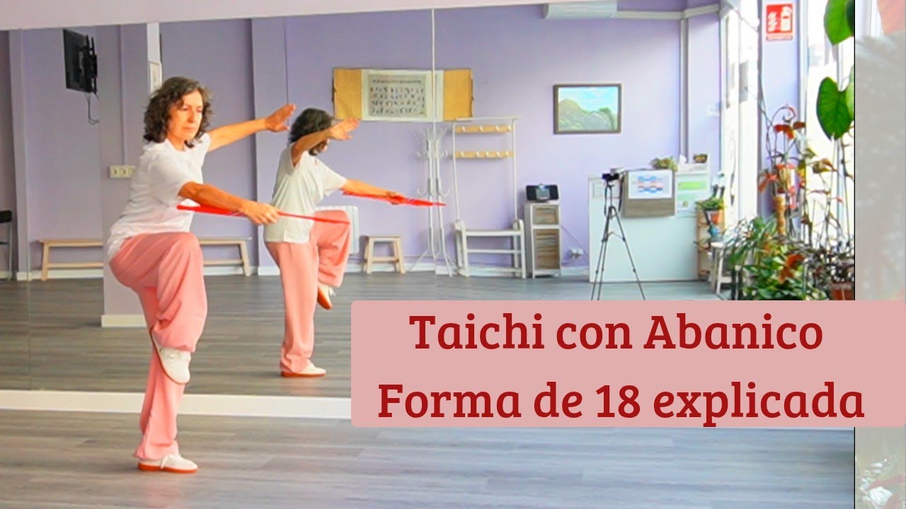 🪷Taichi I Forma de ABANICO de 18 movimientos ✔️TUTORIAL  (Explicaciones completas)
