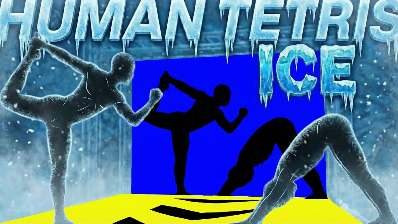HUMAN TETRIS ICE | Immersive Interactive Warm-Up Challenge | Viral Interactive CO-OP Game | Fitness