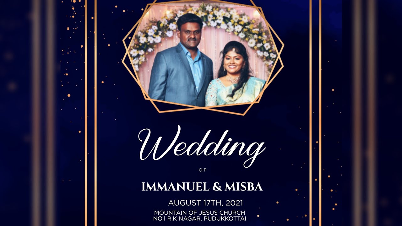 Immanuel Weds Misba Marriage