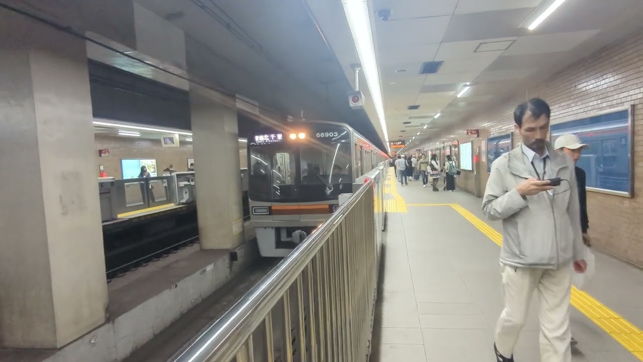 大阪メトロ堺筋線堺筋本町駅普通北千里行き発着＃大阪メトロ