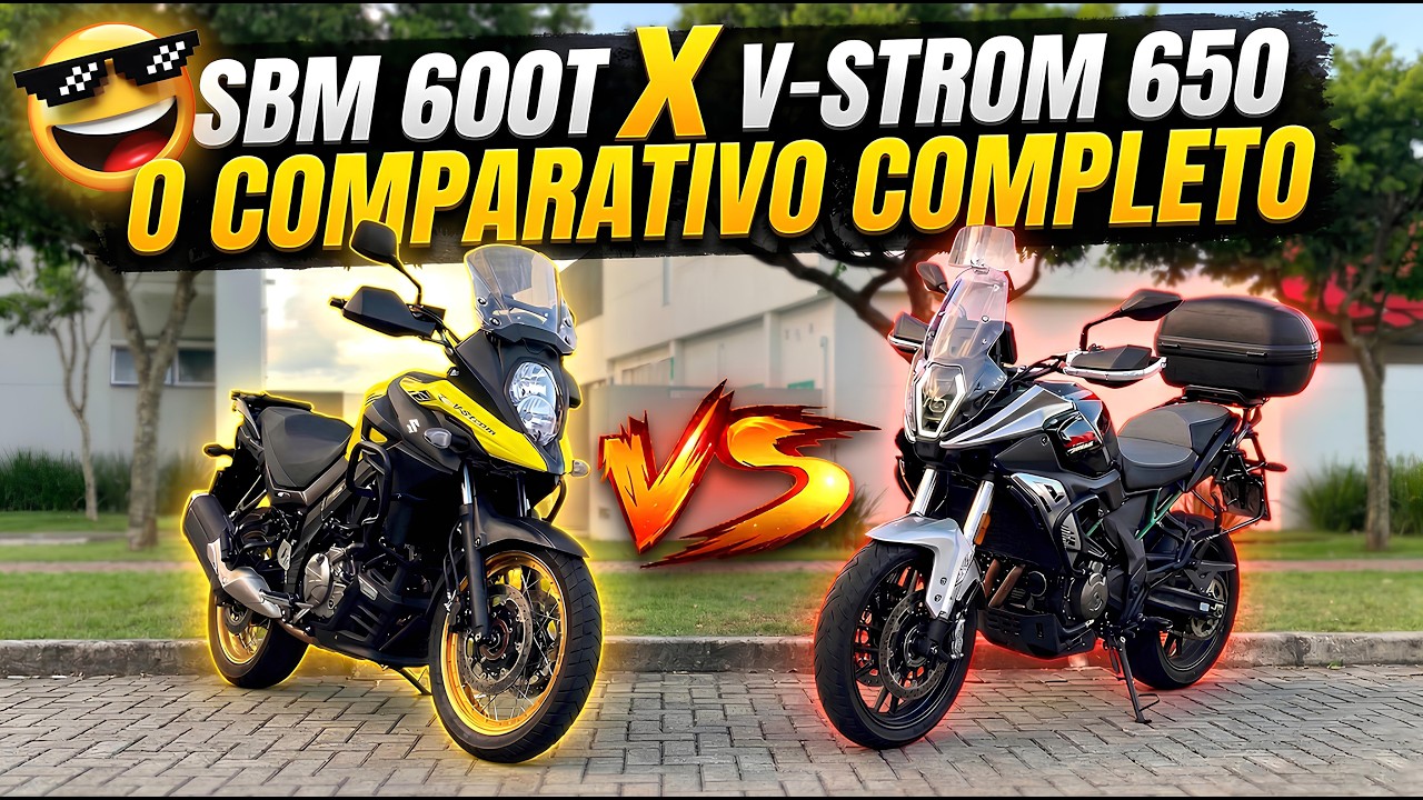 🔥SBM 600T VS SUZUKI V-STROM 650! QUAL MOTO VALE MAIS A PENA?