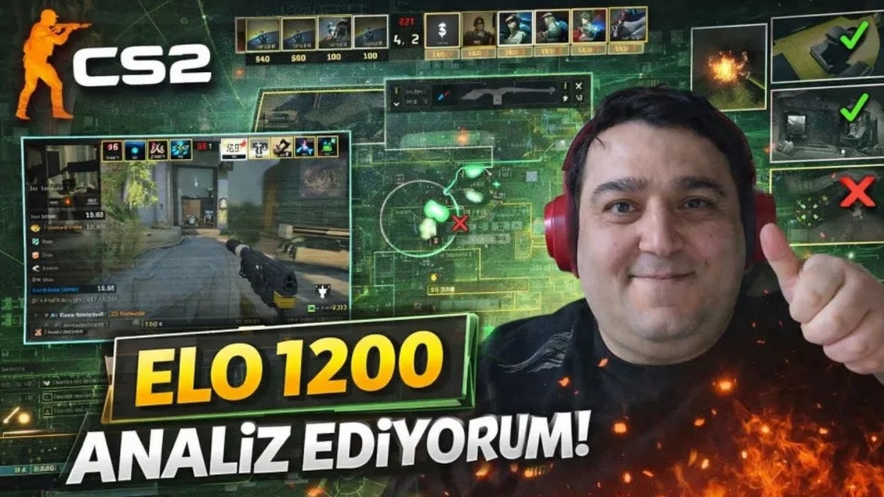 ELO 1200 Oyuncu Maçı Analizi | Hatalar, Doğrular, Yapılması Gerekenler (CS2)