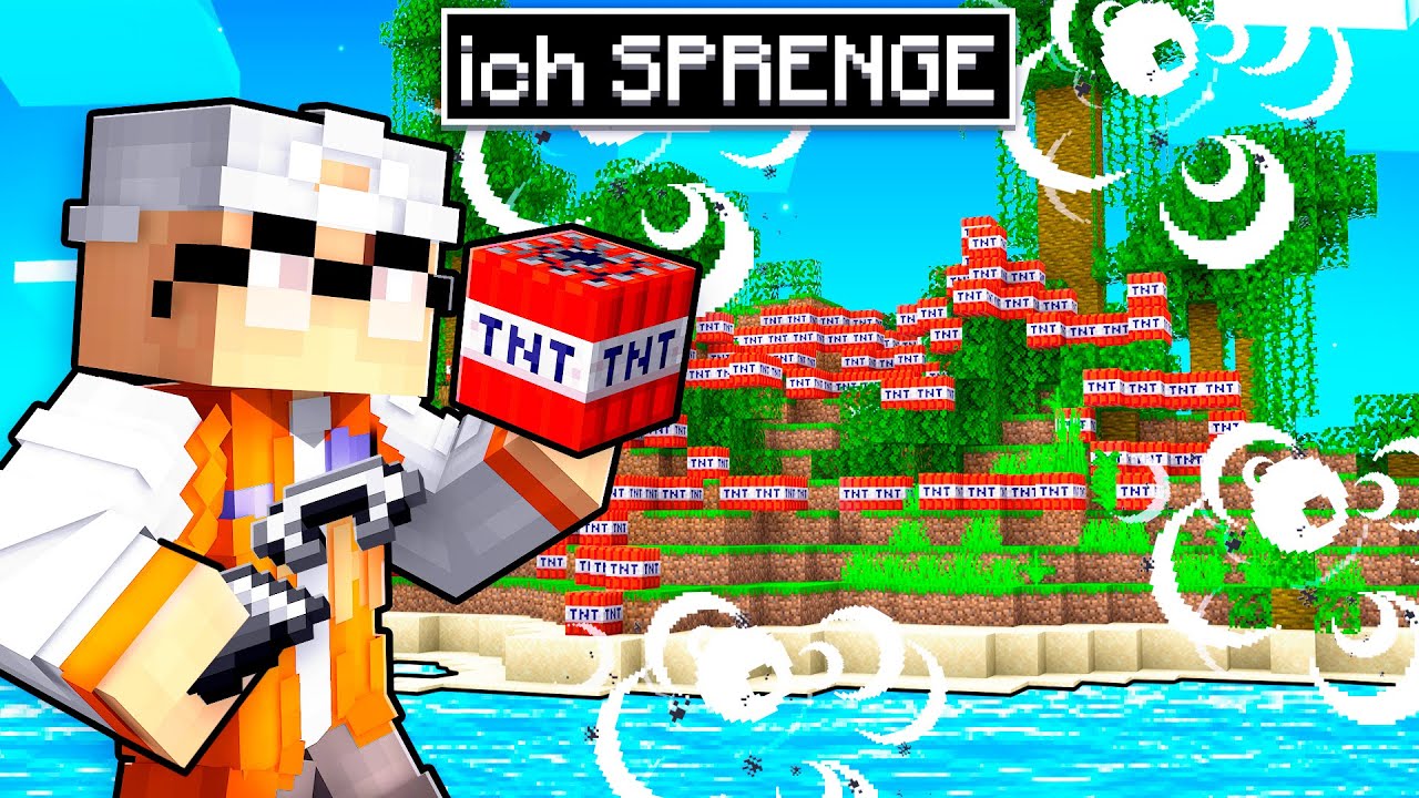 ich SPRENGE diese INSEL in Minecraft Risiko