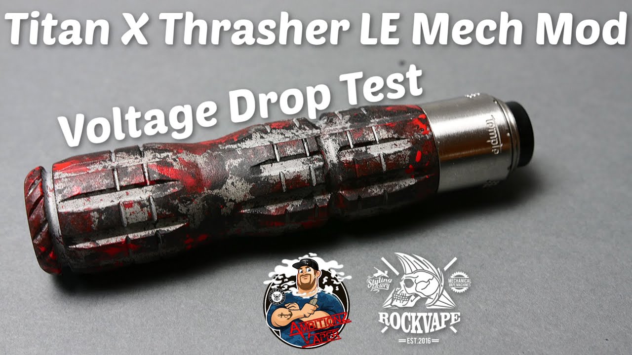 Titan X Thrasher LE 21700 Mech Mod by RockVape Mods Review & VDT