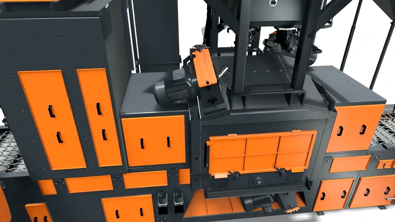 RDGE wire mesh belt blast machine