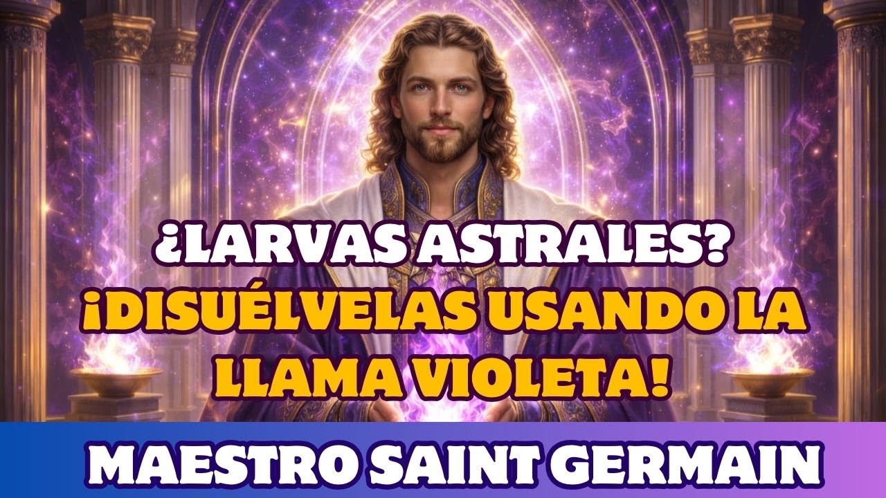 ✝️ SAINT GERMAIN: ¿LARVAS ASTRALES? ¡DISUÉLVELAS USANDO LA LLAMA VIOLETA!