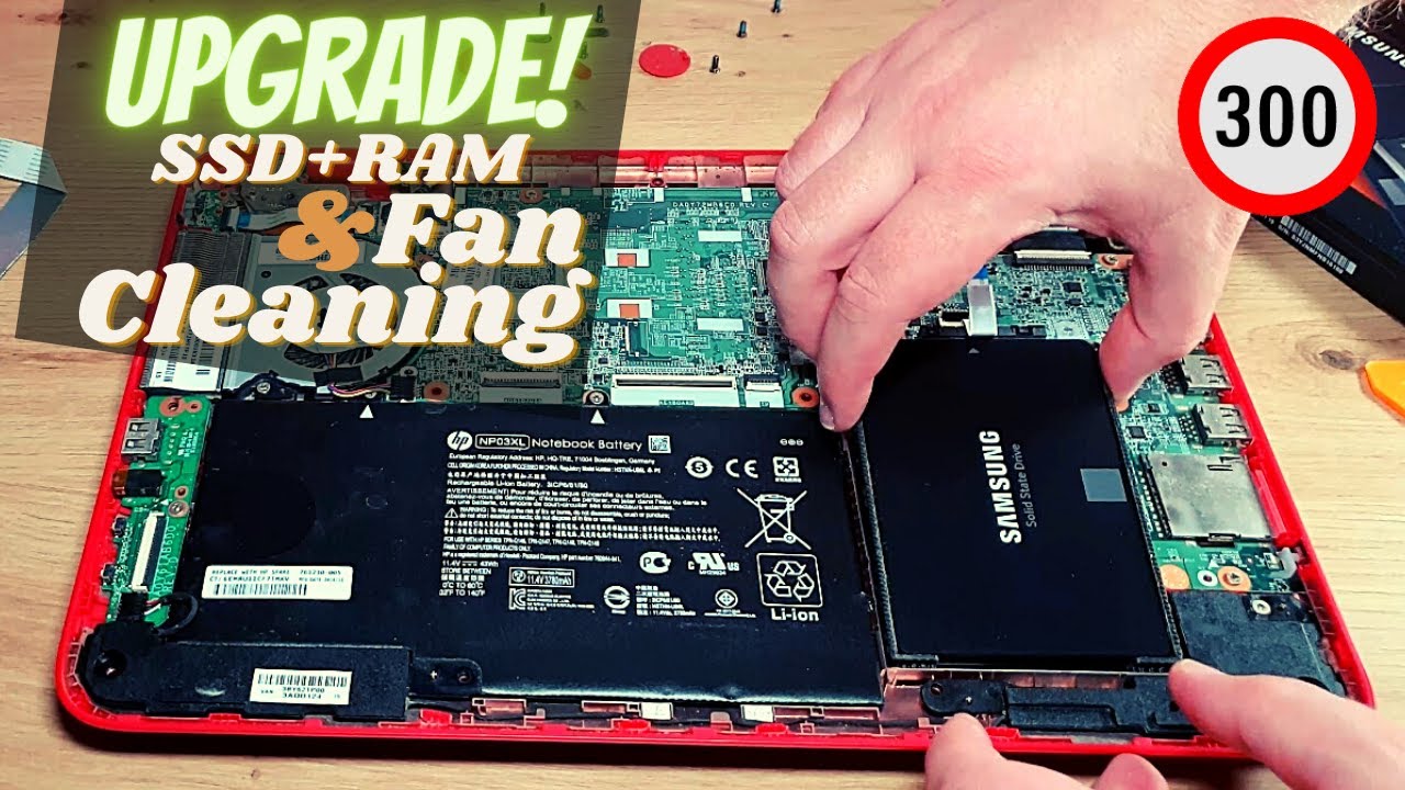 HP Pavilion x360 Upgrade! RAM & HDD to SSD [Disassembling]