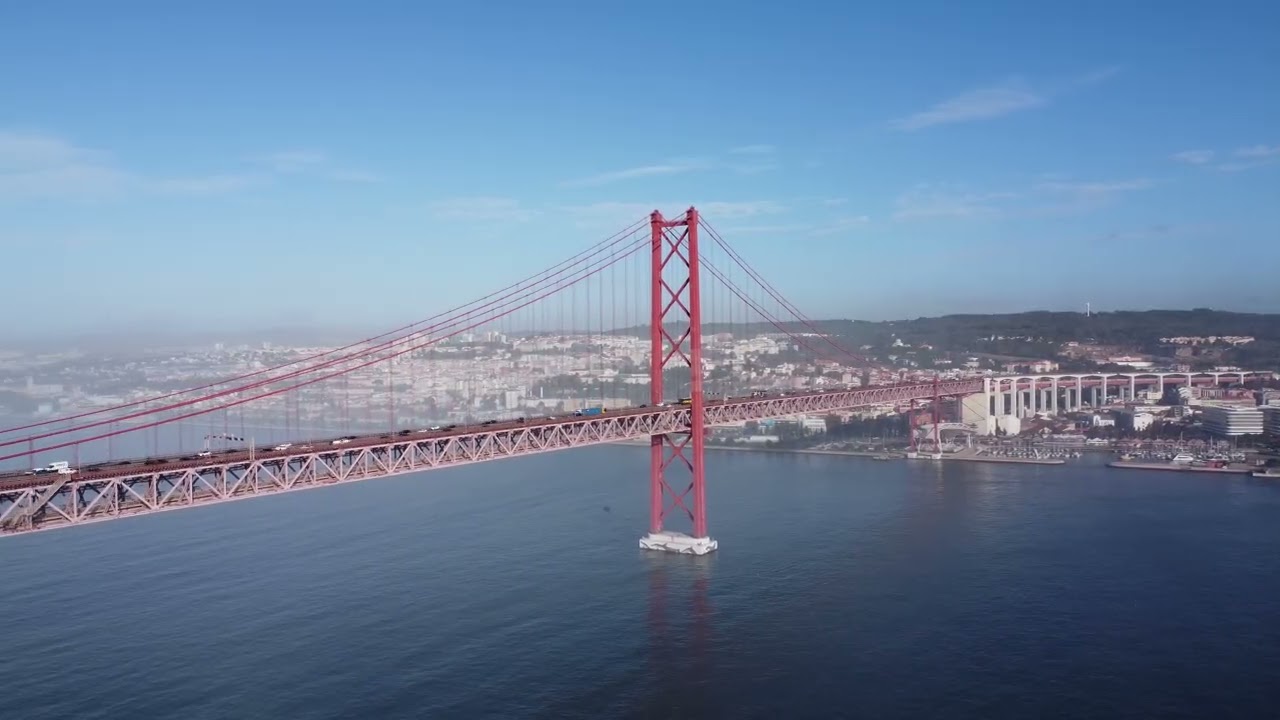 25 April Lisbon Bridge free stock footage