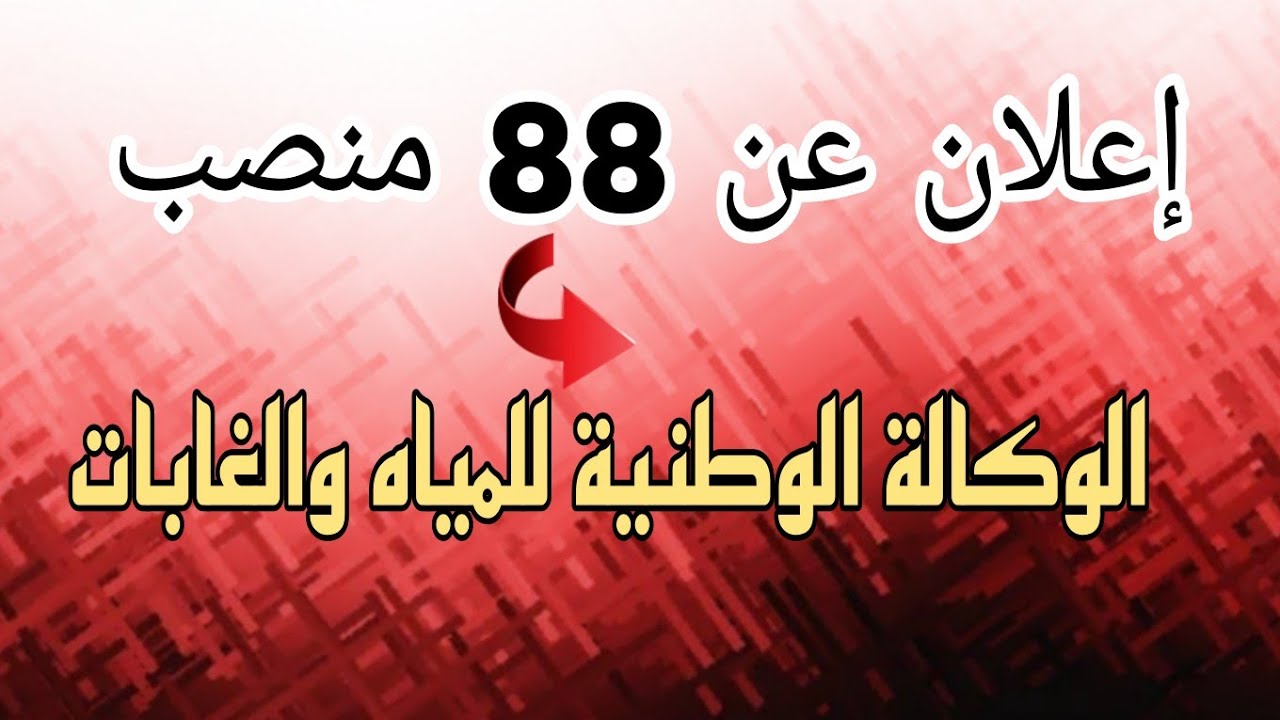 شروط الوكالة الوطنية للمياه والغابات في ولوج 4 تخصصات بمعدل 88 منصب