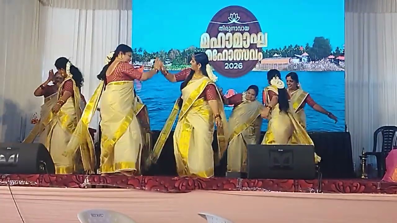 Thiruvadhira at Thirunavaya temple | #dance #temple #shalini #video 