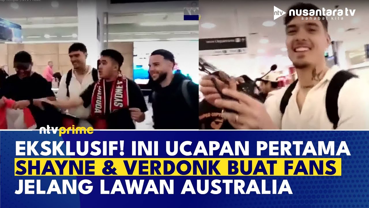 Tiba di Australia, Duo Bek Kiri Timnas Verdonk dan Pattynama Langsung Diserbu Fans | NTV PRIME