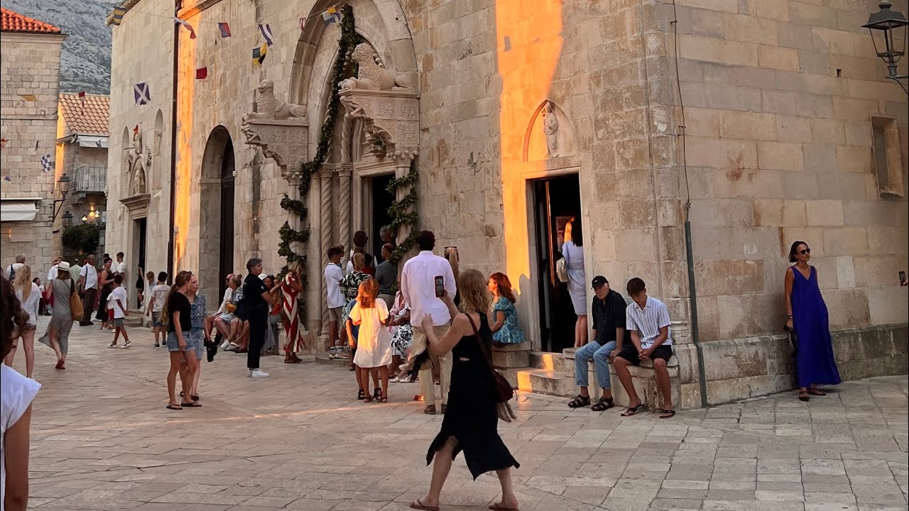 Korcula Old Town walk | Croatian summer July 2024