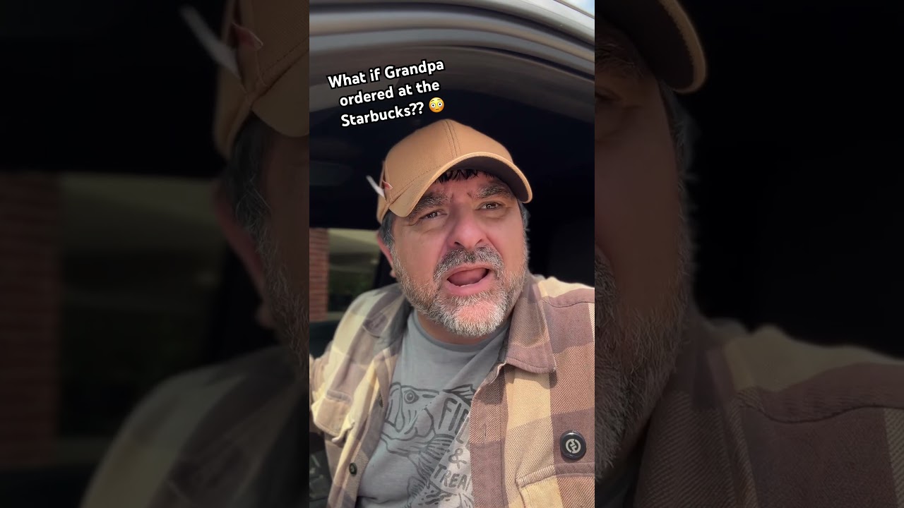 Grandpa vs Starbucks menu ☕😂 #GenX #Starbucks #DadHumor