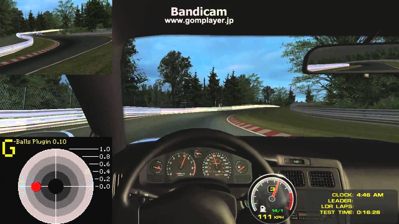 rFactor - G Balls Plugin test - Cockpit Camera