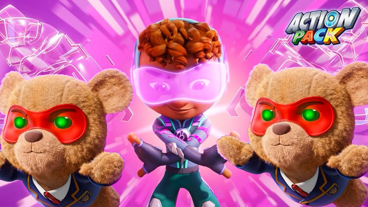 🐻Fight With Gaint Bear! | Action Pack | Superhero Cartoon for Kids | Moonbug Kids