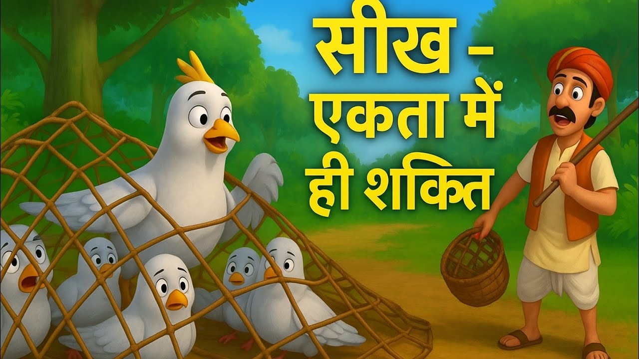 एकता की ताकत | Panchatantra Ki Kahani |  कबूतर और चूहा की कहानी | Unity is Strength