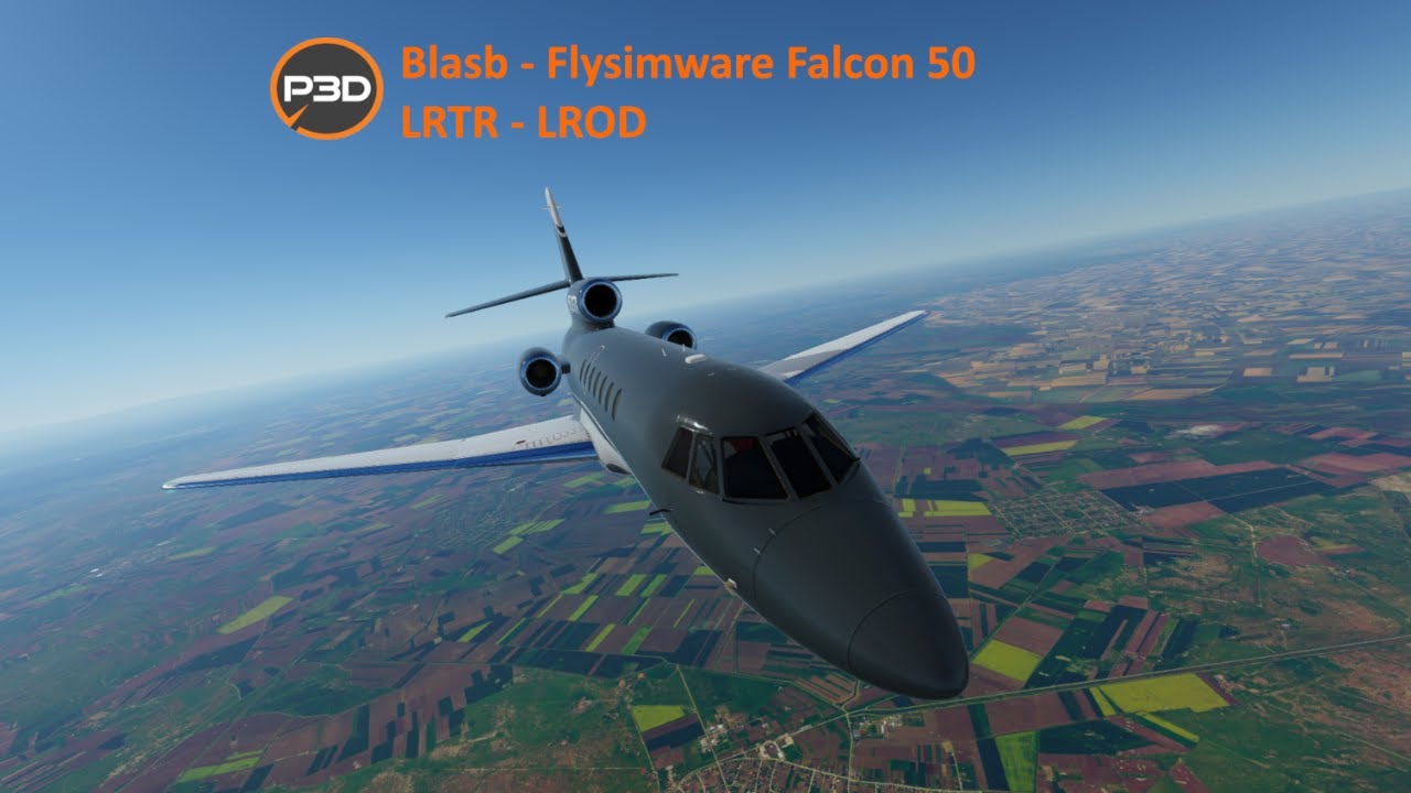 Flysimware Falcon 50 | Prepar3d V5.4 | LRTR to LROD