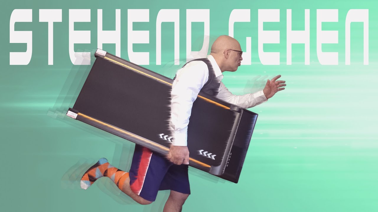 Das Walking Pad mit den orangen Streifen | MettleMatic TW1 Laufband | Unboxing u. Test