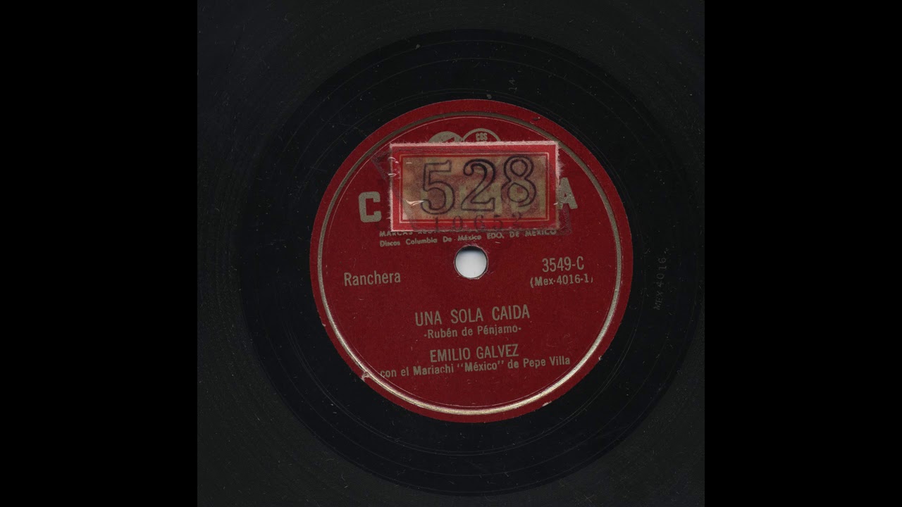 Emilio Galvez - Una Sola Caida - Columbia 3549-C
