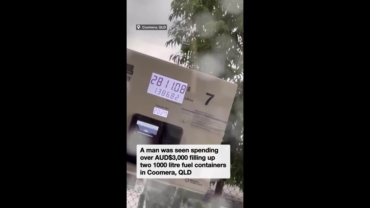 Queensland man seen spending over $3,000 on fuel