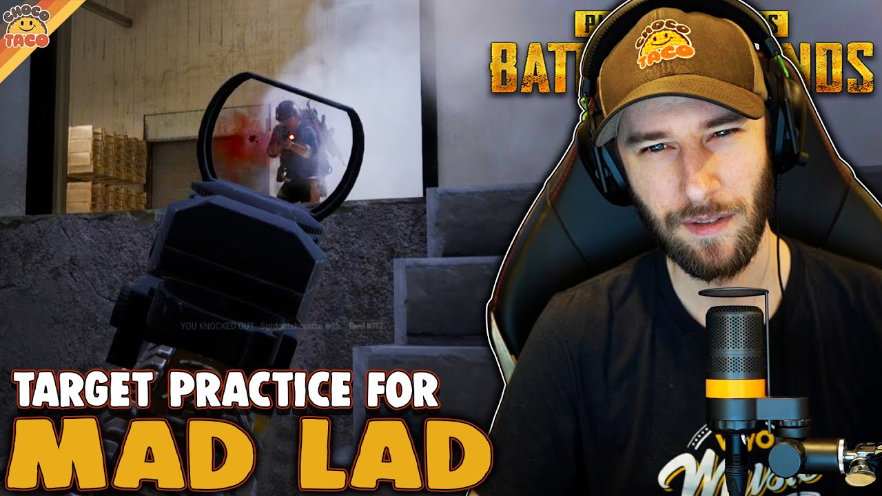 Target Practice for Mad Lad chocoTaco ft. Halifax & HollywoodBob - PUBG Deston Squads Gameplay
