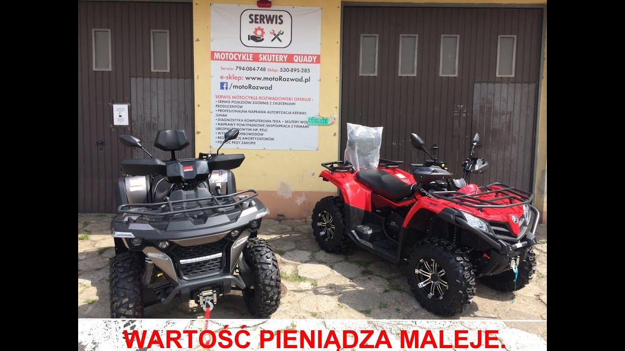 What to buy? CF Moto 520 vs Linhai M565 comparison presentation up to PLN 30,000 motoRozwad.pl