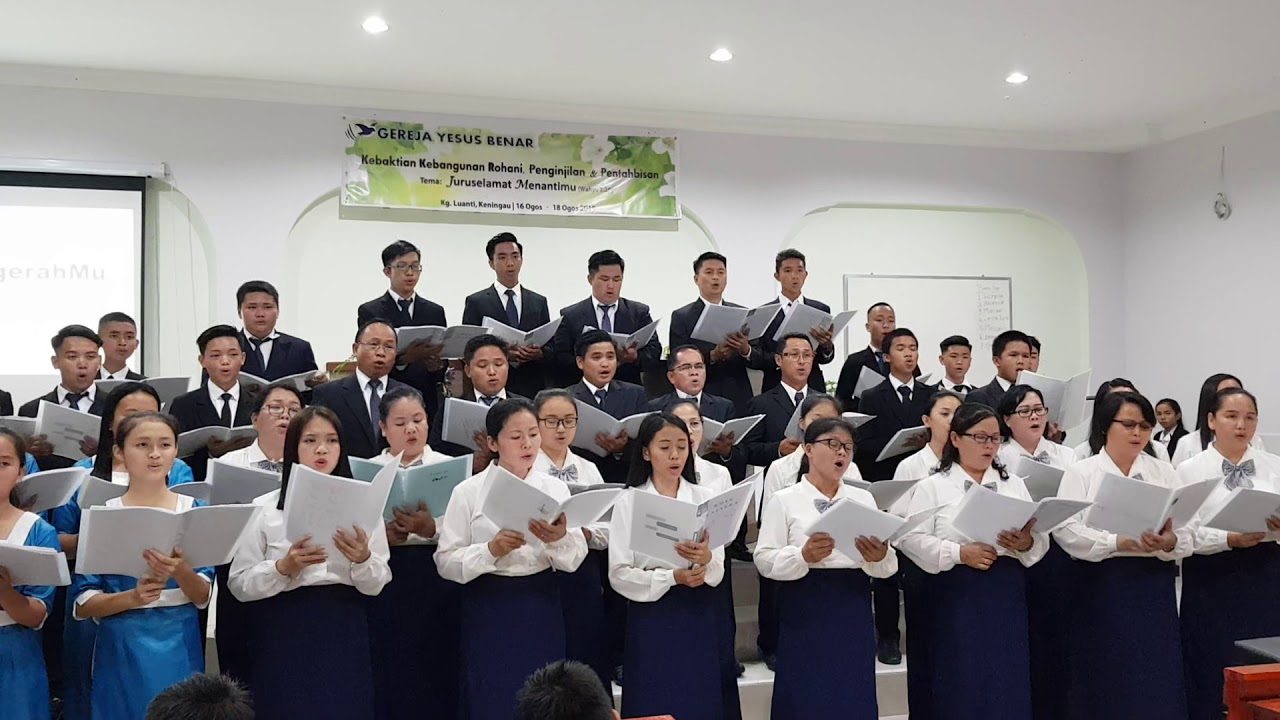 Choir Hymn #1 Church Dedication @ True Jesus Church Kg. Luanti Baru, Keningau, Baru