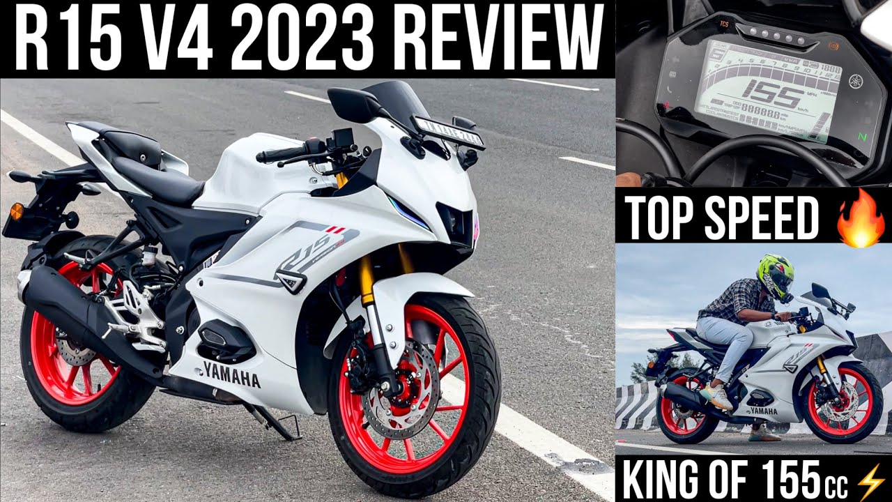 YAMAHA R15 v4 2023 RIDE REVIEW ⚡️|| KING OF 155cc 🔥|| TOPSPEED 😱|| UNKNOWNRIDER 