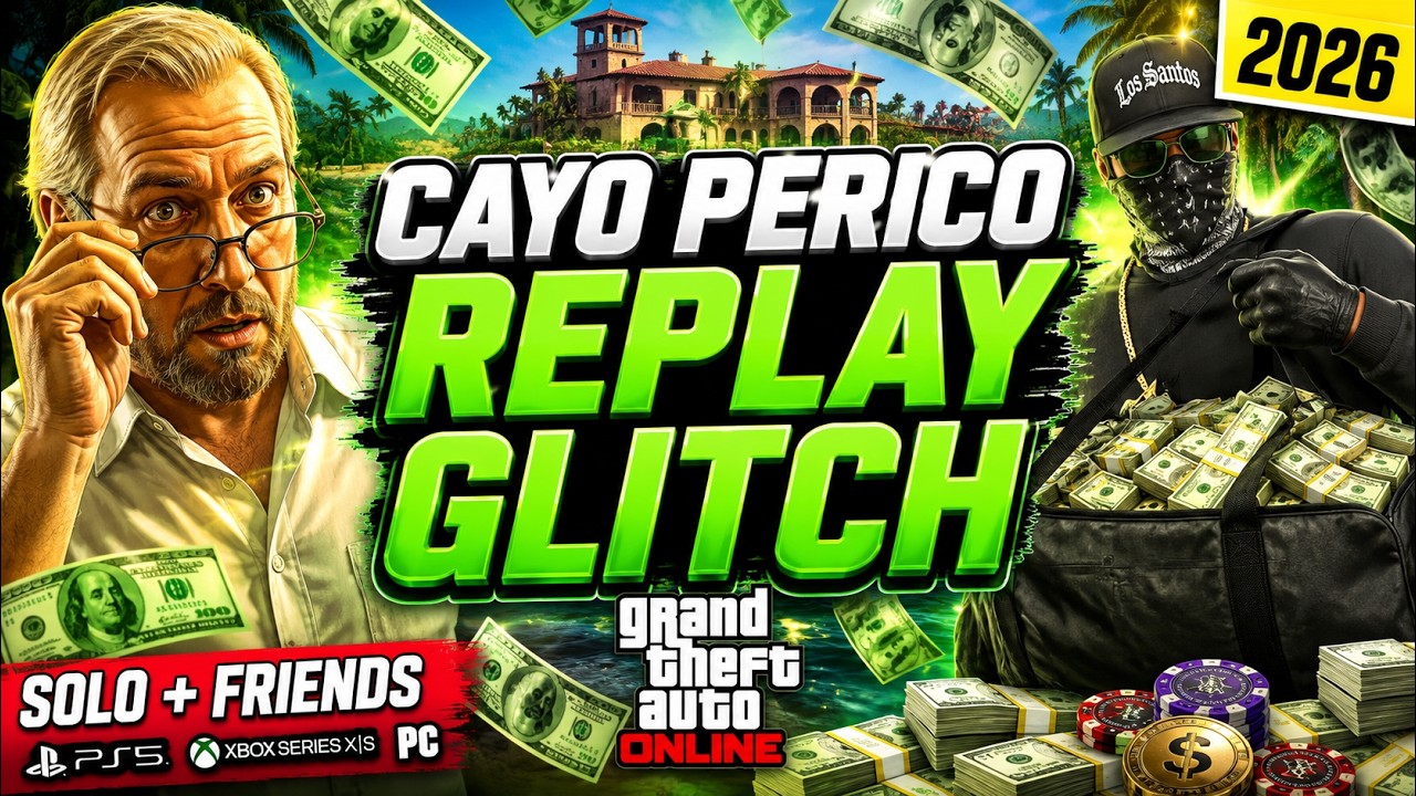 GTA 5 Online Cayo Perico Replay Glitch Tutorial (2026) | Keep the Money Every Time! (PS5/Xbox/PC)