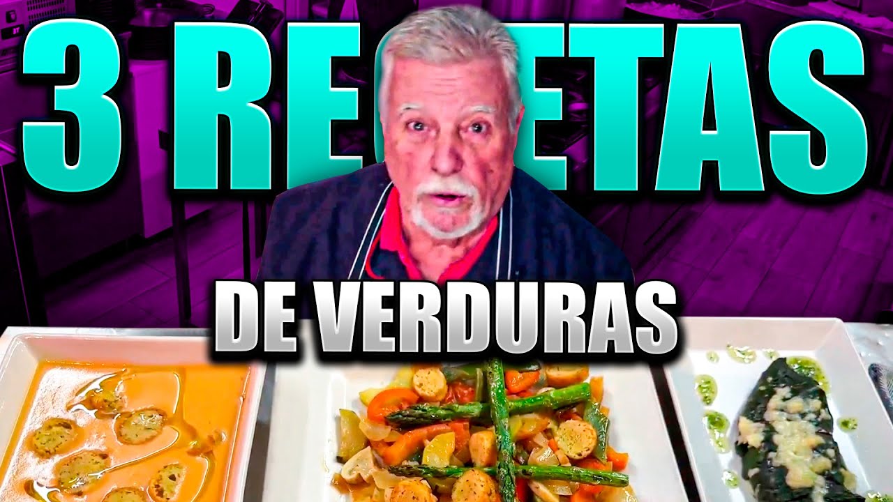 3 RECETAS de VERDURAS FÁCILES de PREPARAR 🥕