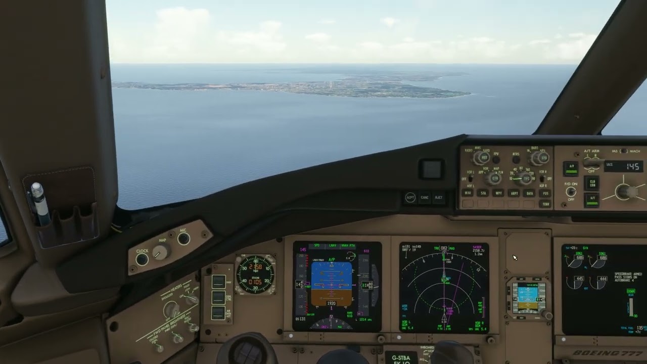 [FS2024] Pmdg Boeing 777-300ER British Airways landing in Owen Roberts MWCR