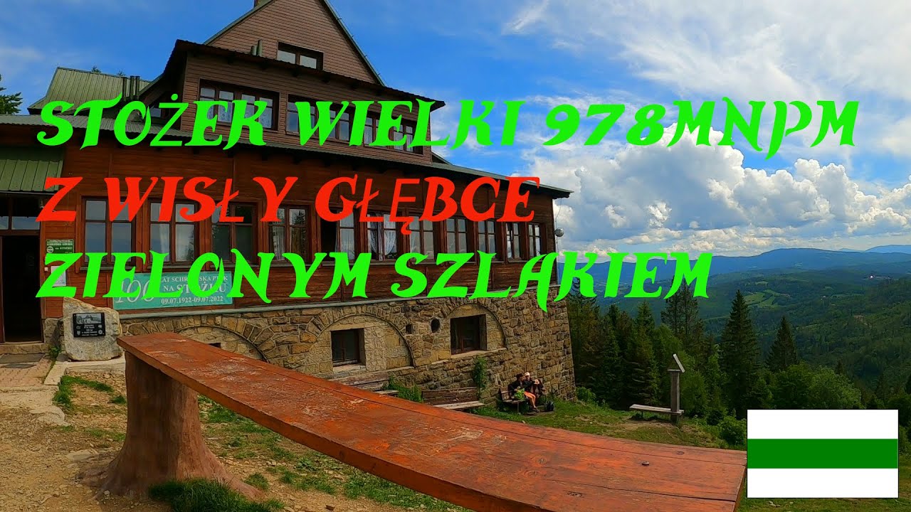 Stożek Wielki 978mnpm  z Wisły Głębce Zielonym Szlakiem