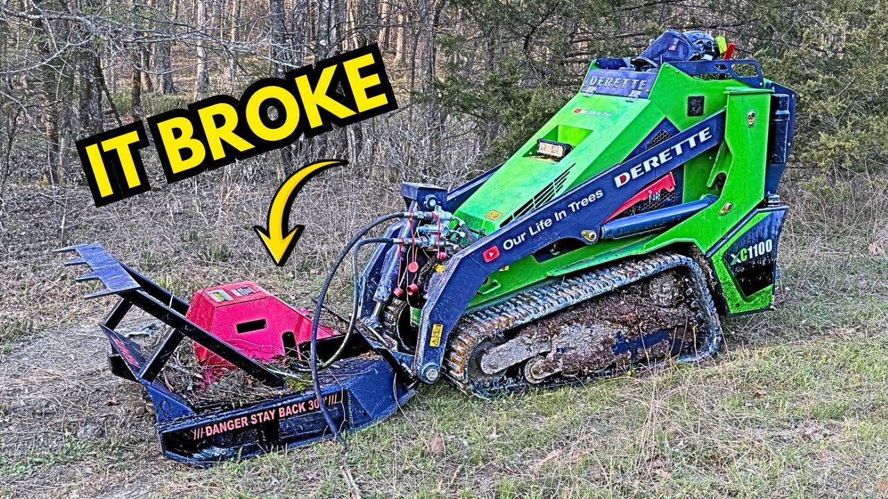Clearing My Pond Dam with a Disc Mulcher&hellip; Then It Broke