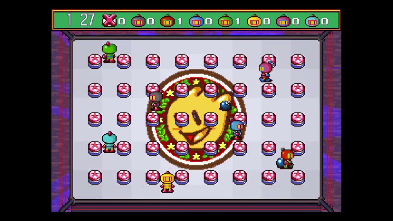 KP: Yoshi vs Mario vs Lowieke vs Luigi vs Bor vs Mr Krabs vs Willem Bever | Power Bomberman 0.5.3