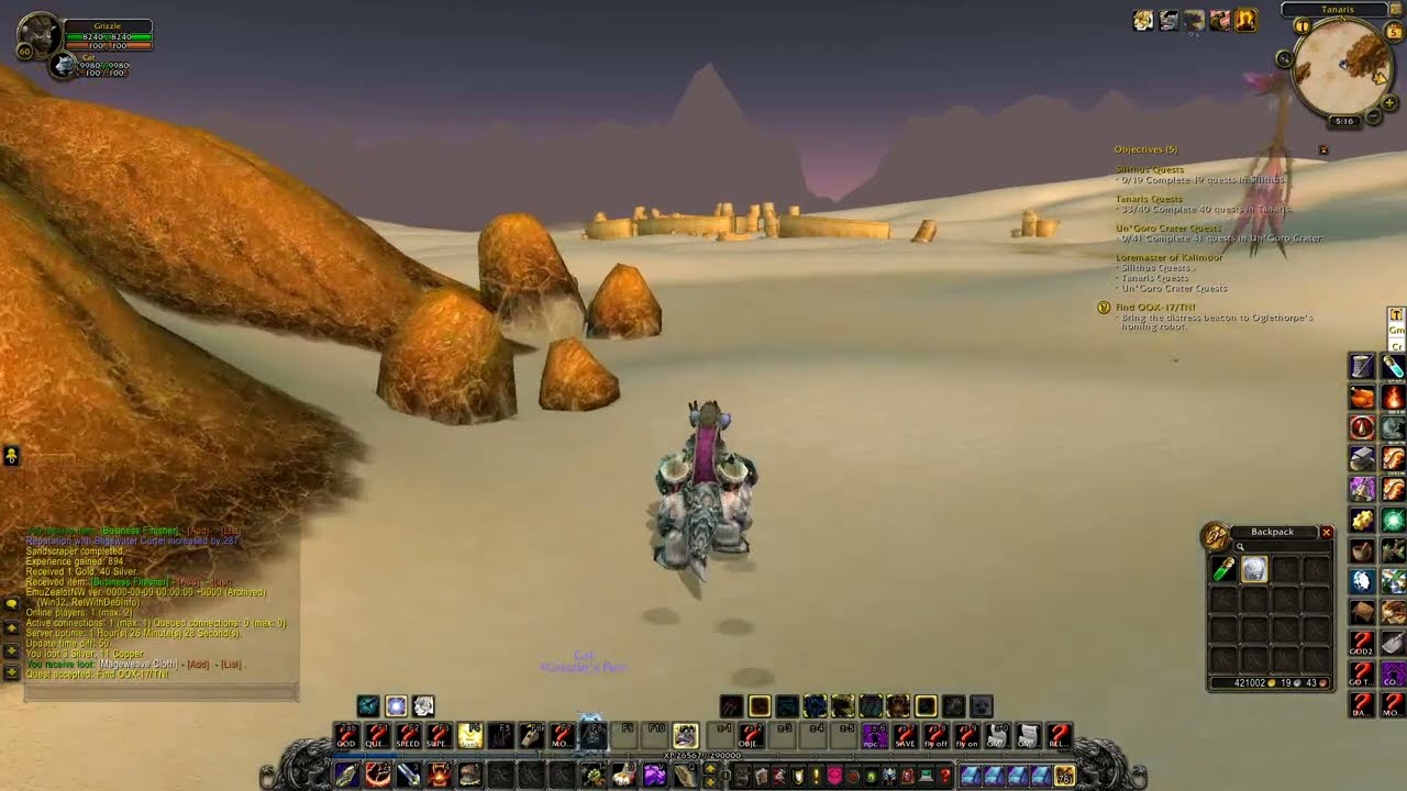 WOW Cata Quest 'Find OOX 17TN! - 351' Horde on a PS