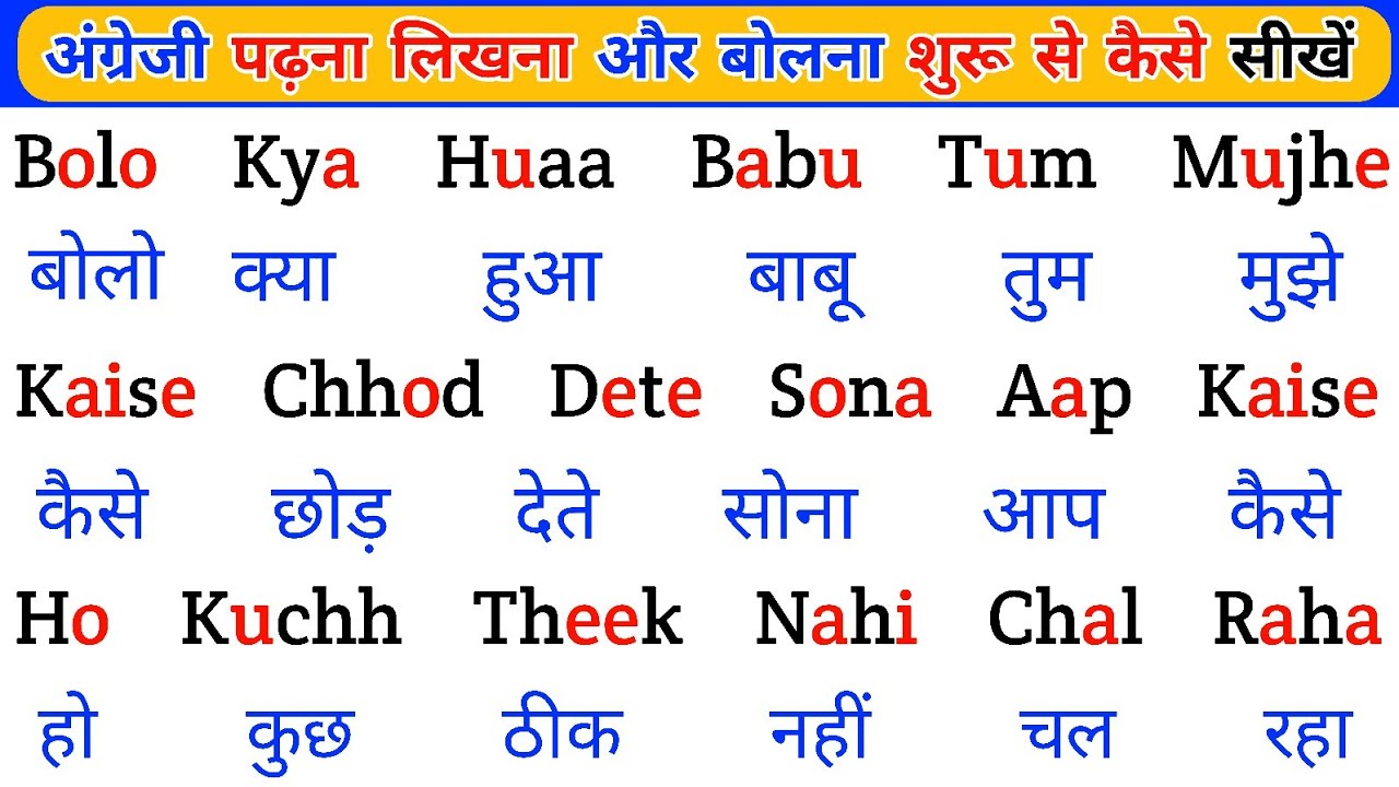English Padhna-Likhna Kaise Sikhe ? इंग्लिश पढ़ने का आसान तरीका | angreji padhna likhna sikhe 