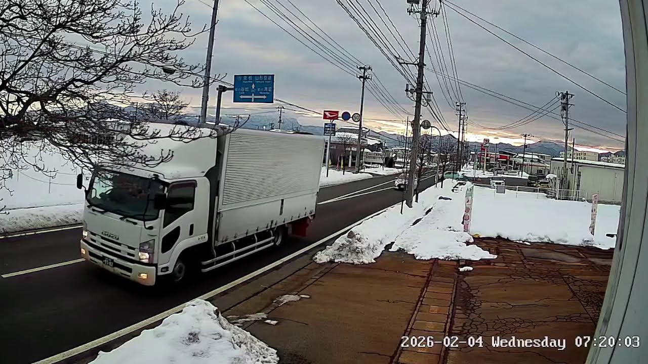 山形県西村山郡河北町谷地月山堂県道282号線ライブカメラ Yamagata Nsimuragun Live Camera.world.cam