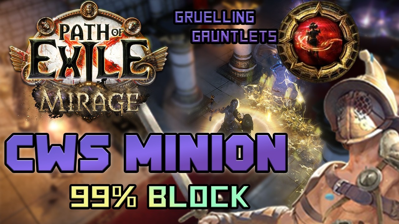 CWS Minion Testing. Gruelling Gauntlets Build Lesgo kekw PoE 3.28 Indo