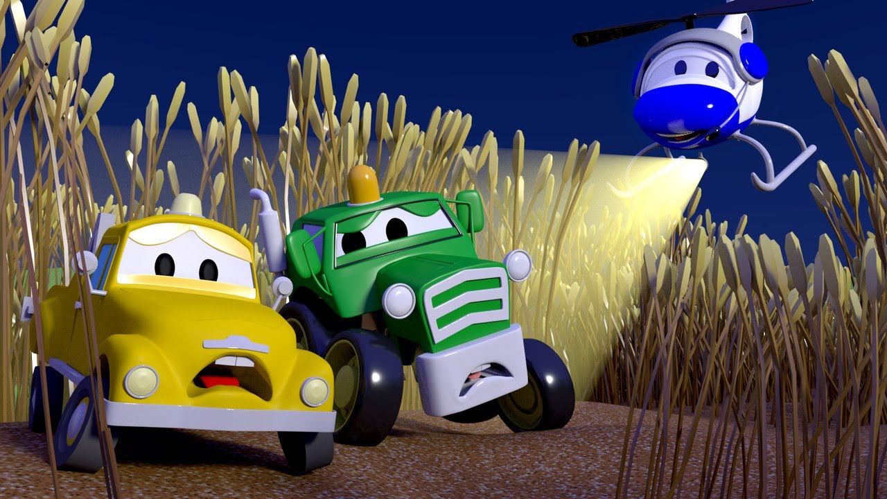 Harvey a Colheitadeira e as crianças escondidas - Cidade do Carro! Desenho animado de carros