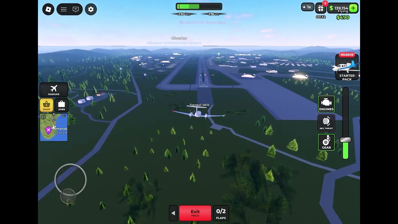 Flying air plane again 