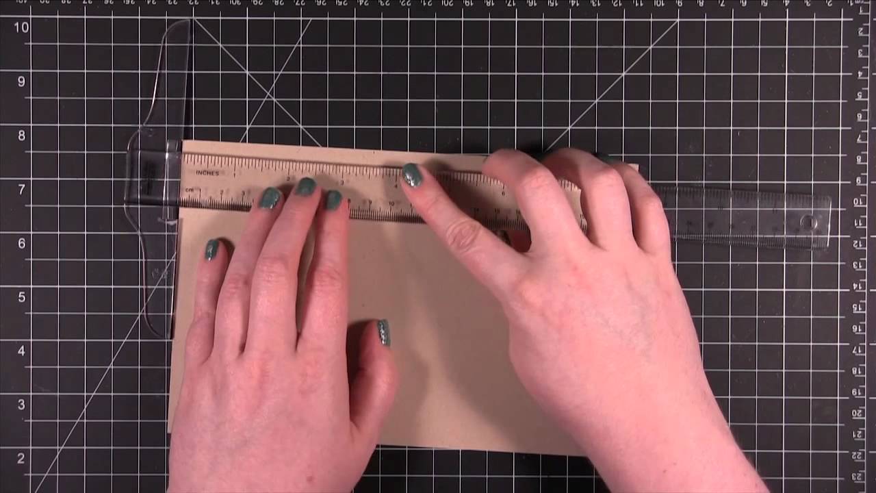 Card Making and Paper Crafting How To: Scoring and Folding Card Bases with Cardstock
