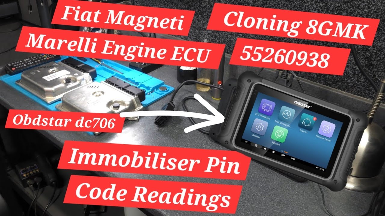 Fiat 500 ECU Cloning & PIN Code Reading / 8GMK (55260938/BC0121394C/HW670) Immobiliser Data Transfer