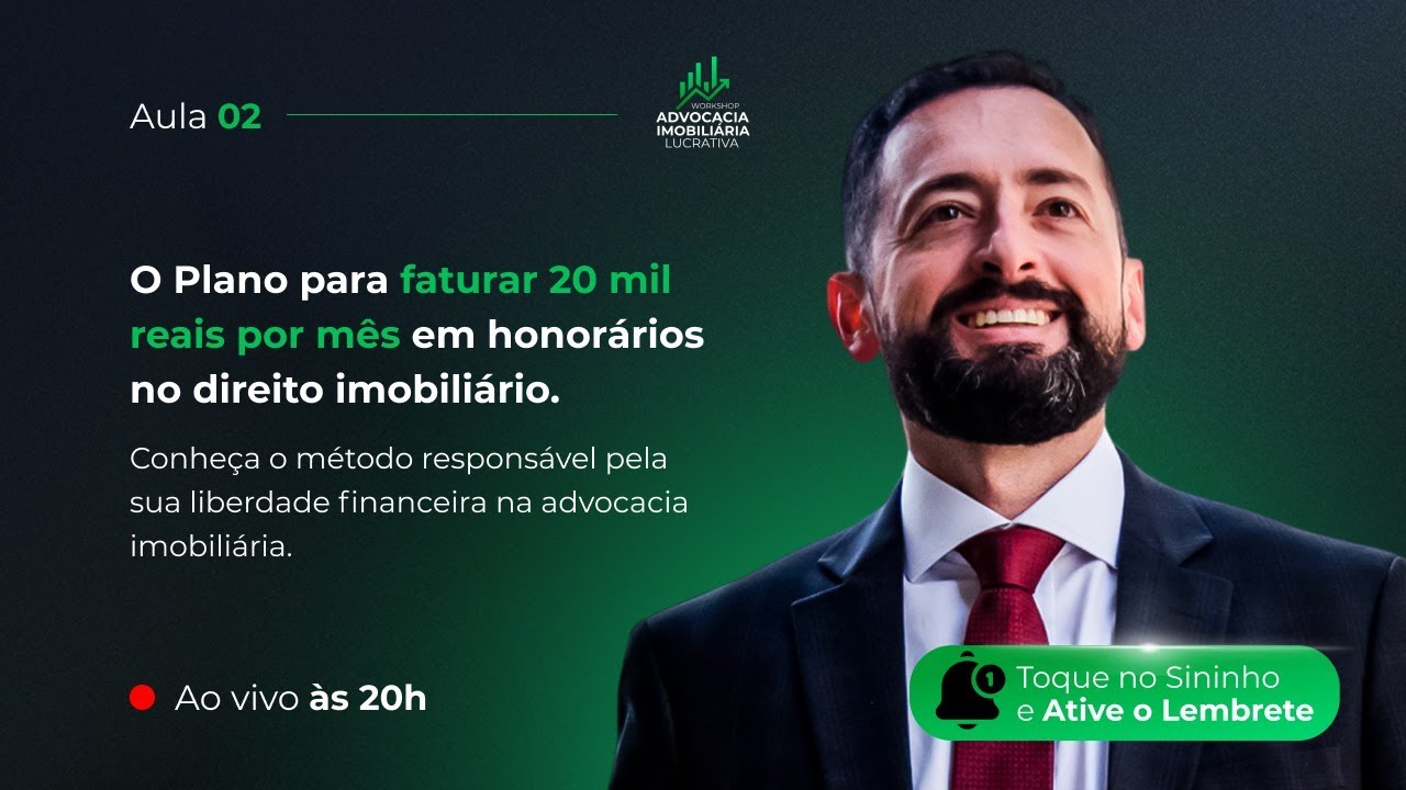 Haroldo Lourenço | O Plano para faturar 20 mil reais por mês em honorários no direito imobiliário.
