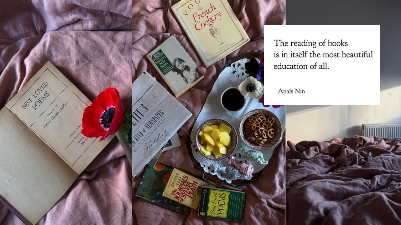 February diaries: spending a day in bed, being cosy and happy