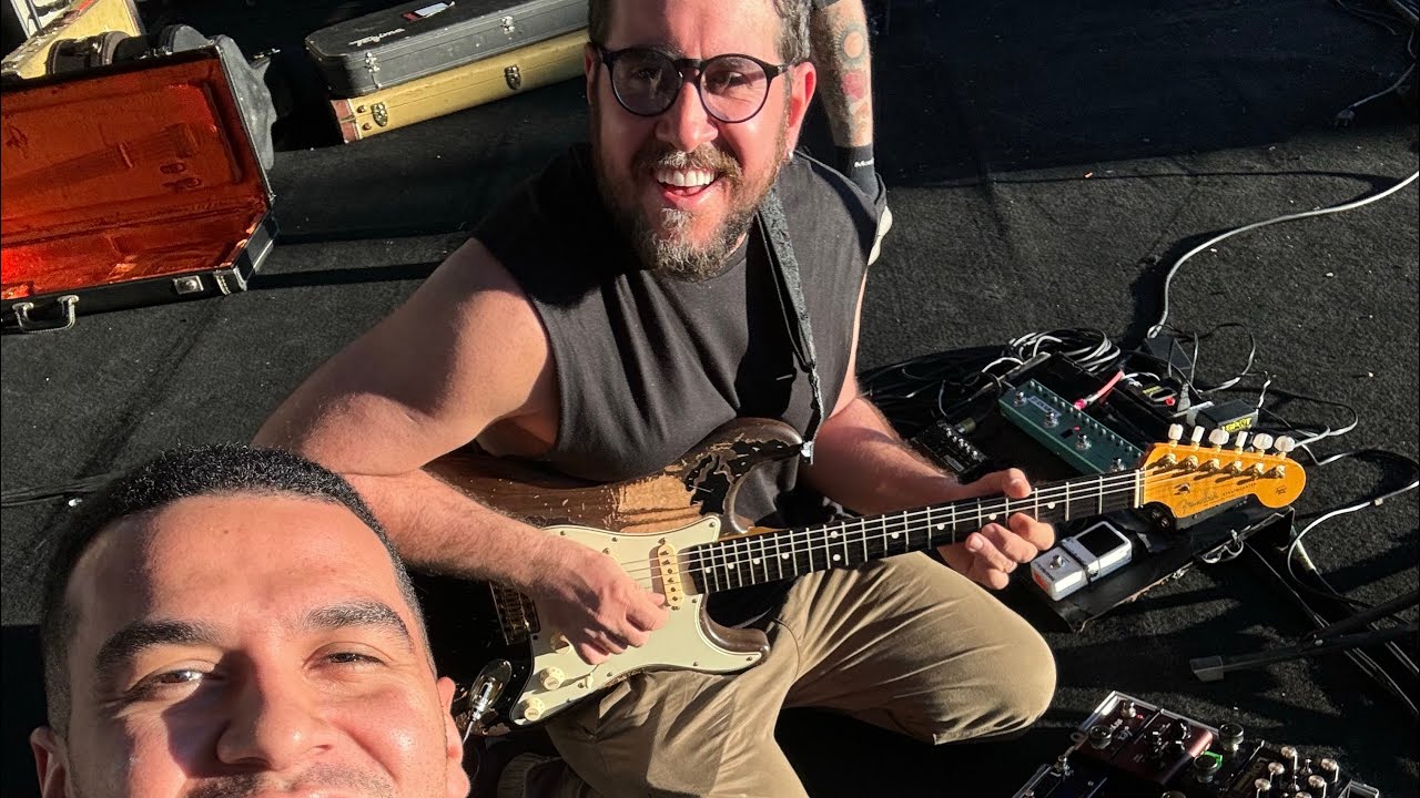 Passagem de som com Rodrigo Suricato (Barão Vermelho)