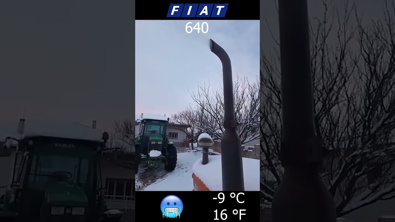 Tractor cold start -9°C ❄️ 