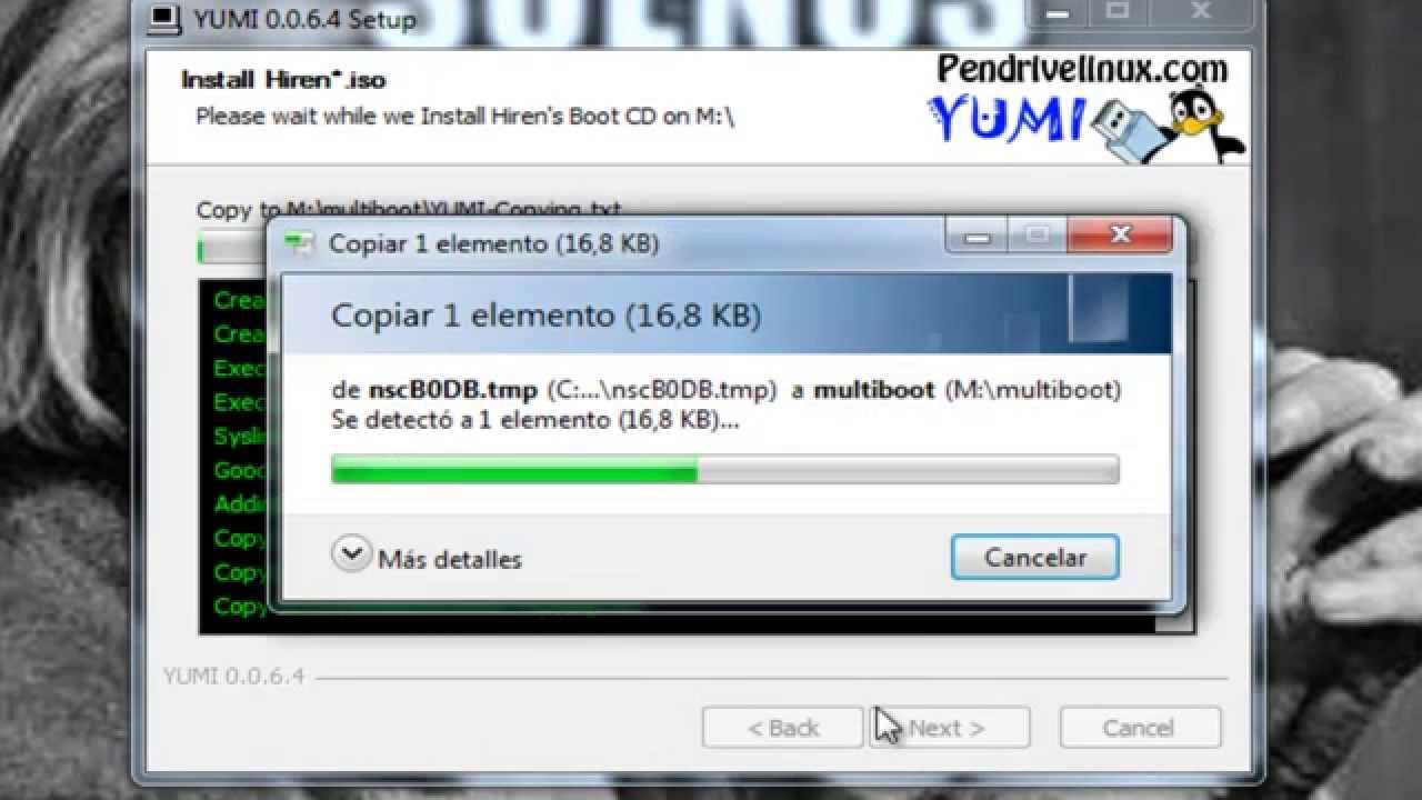 Creaci&oacute;n de pendrive multi-arranque con software YUMI