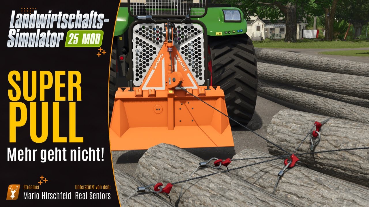 LS25 Mod: Die ultimative Power: Hirschfeld Superpull Seilwinde im LS25!